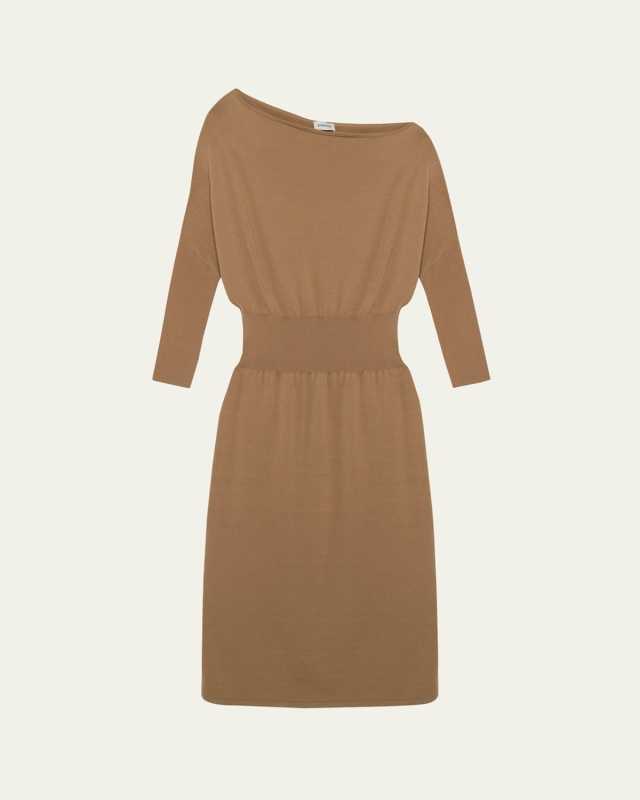 Janese Off-The-Shoulder Knit Midi Dress